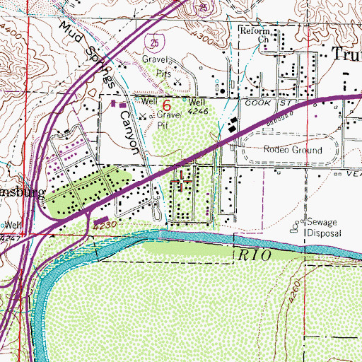 Topographic Map of HS 161 Water Well, NM