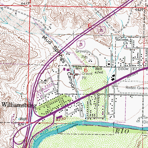 Topographic Map of HS-11-S Water Well, NM
