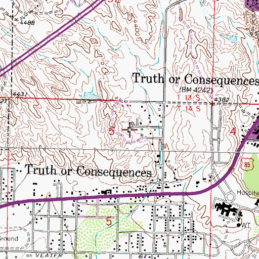 Topographic Map of HS 294 Water Well, NM