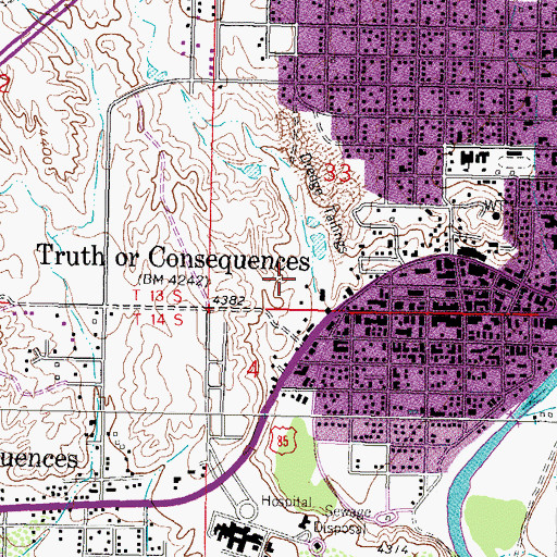 Topographic Map of 19 Water Well, NM