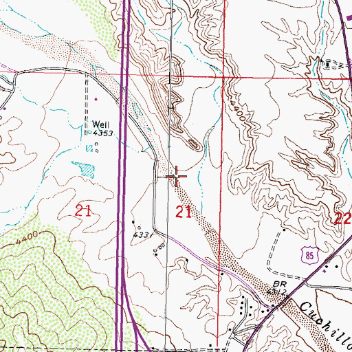 Topographic Map of RG 28960 Water Well, NM