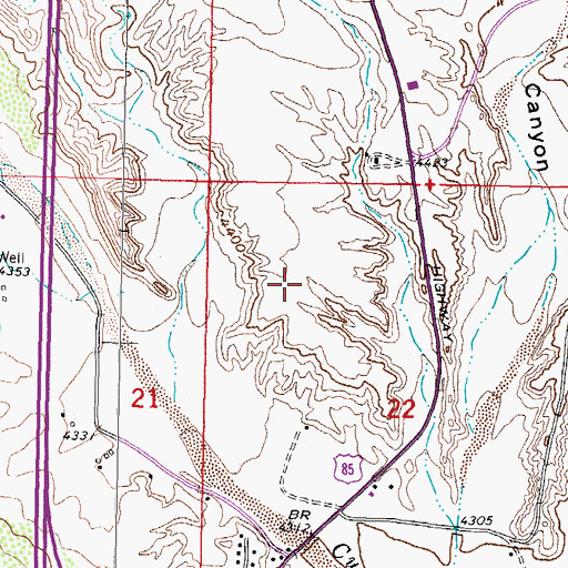 Topographic Map of RG 3927 Water Well, NM