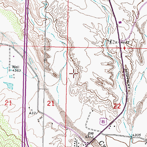Topographic Map of RG 30596 Water Well, NM