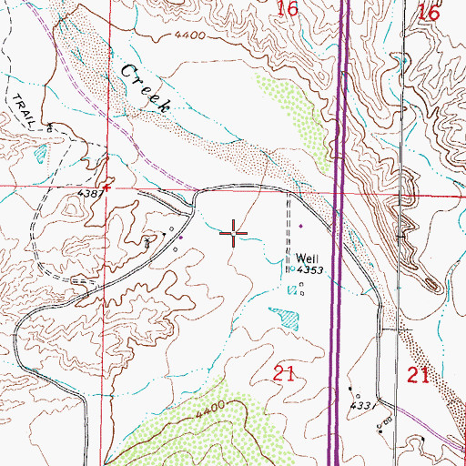 Topographic Map of RG 19482 Water Well, NM