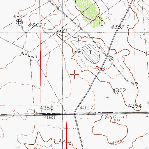 Topographic Map of 12758 Water Well, NM