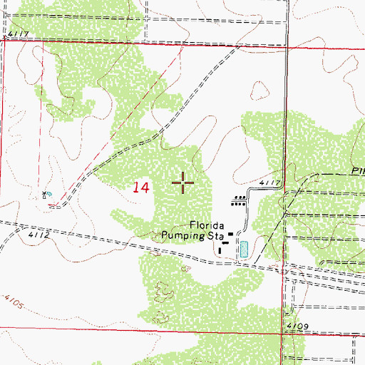 Topographic Map of 1620 Water Well, NM
