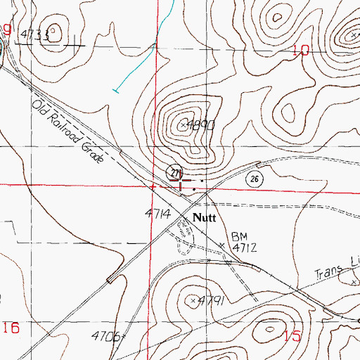 Topographic Map of 01501 Water Well, NM