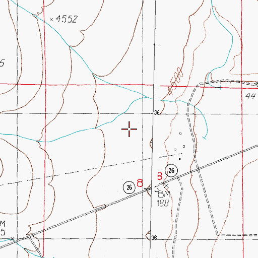 Topographic Map of 10446 Water Well, NM