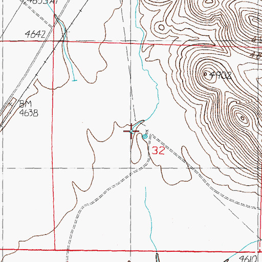 Topographic Map of 01503 Water Well, NM