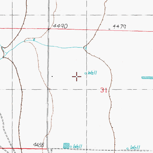 Topographic Map of NH 121 Water Well, NM