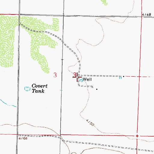 Topographic Map of 00936 Water Well, NM