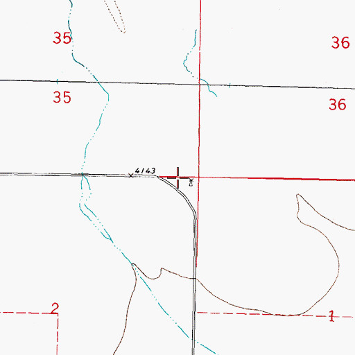 Topographic Map of 00931 Water Well, NM