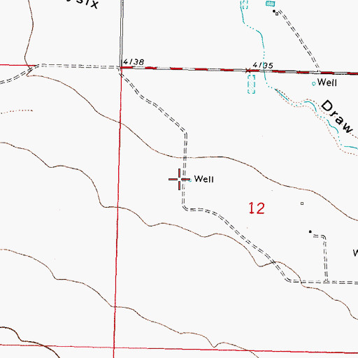 Topographic Map of 00945 Water Well, NM