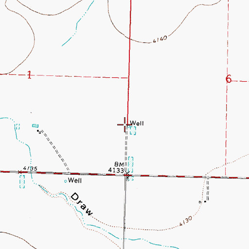 Topographic Map of 00899 Water Well, NM