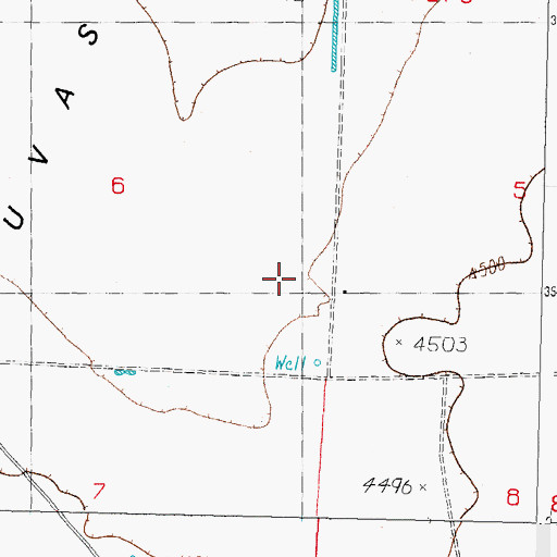 Topographic Map of NH 160 Water Well, NM