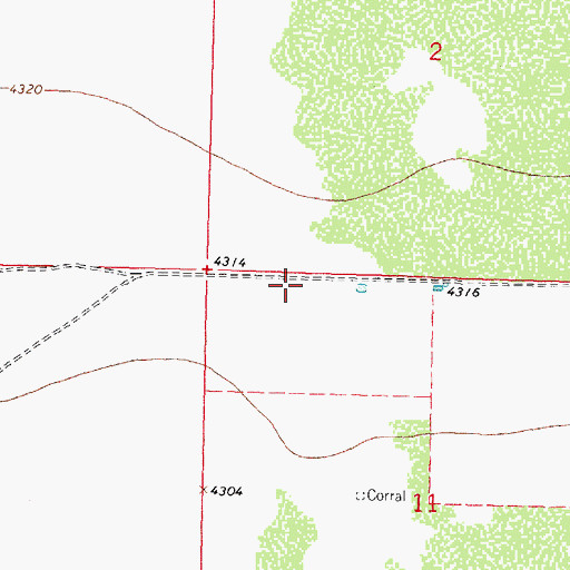 Topographic Map of 00785 Water Well, NM