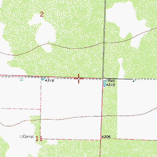 Topographic Map of 00787 Water Well, NM
