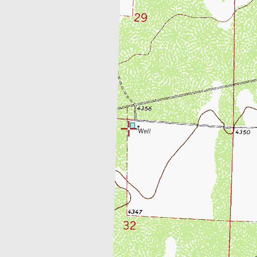 Topographic Map of 00632 Water Well, NM