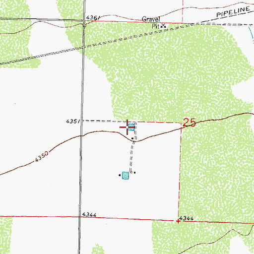 Topographic Map of 00614 Water Well, NM