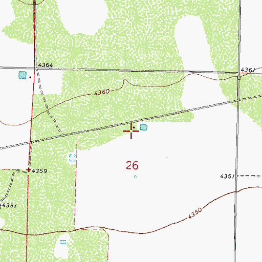 Topographic Map of 10247 Water Well, NM