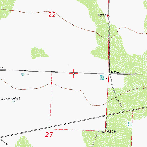 Topographic Map of 00623 Water Well, NM