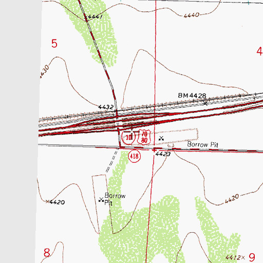 Topographic Map of 01385 Water Well, NM