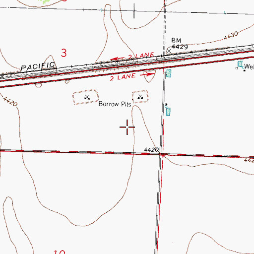Topographic Map of 586 Water Well, NM
