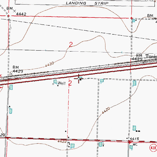 Topographic Map of 00583 Water Well, NM