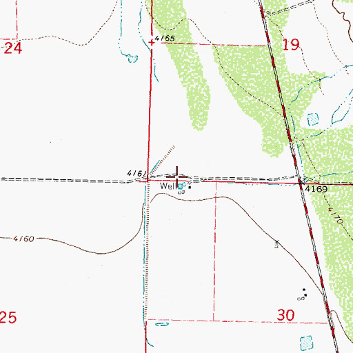 Topographic Map of 10349 Water Well, NM
