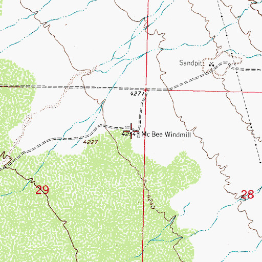 Topographic Map of 00804 Water Well, NM