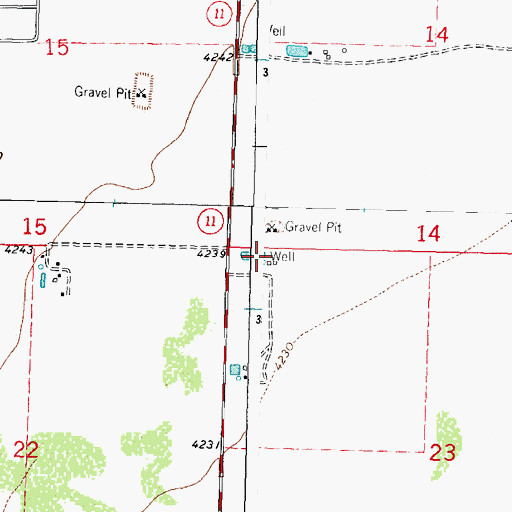 Topographic Map of 00718 Water Well, NM