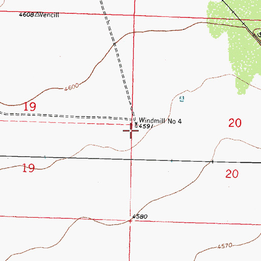 Topographic Map of 01242 Water Well, NM