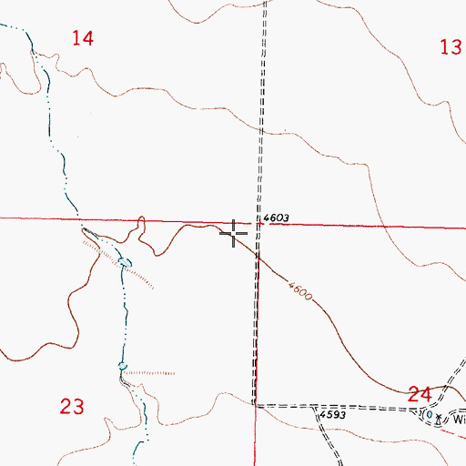 Topographic Map of 10044 Water Well, NM