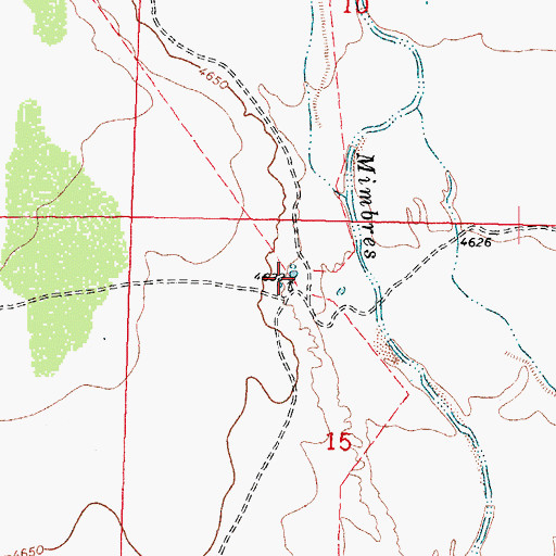 Topographic Map of 01249 Water Well, NM