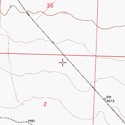 Topographic Map of 10039 Water Well, NM