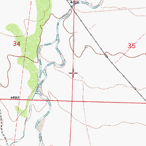 Topographic Map of 01309 Water Well, NM