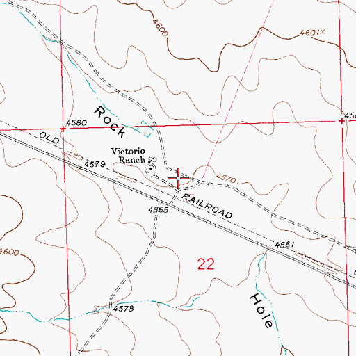 Topographic Map of West Water Well, NM