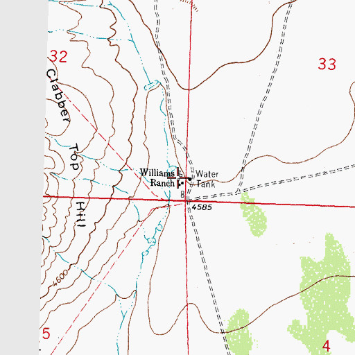 Topographic Map of Number 1256 Water Well, NM