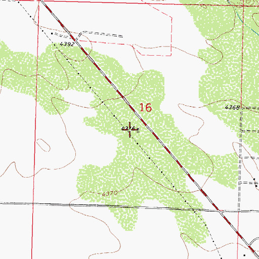 Topographic Map of 00090 Water Well, NM