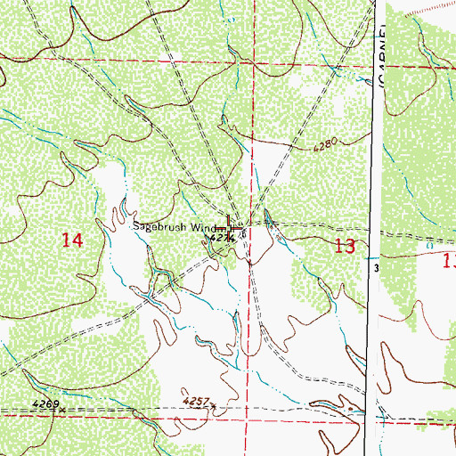 Topographic Map of 10059 Water Well, NM