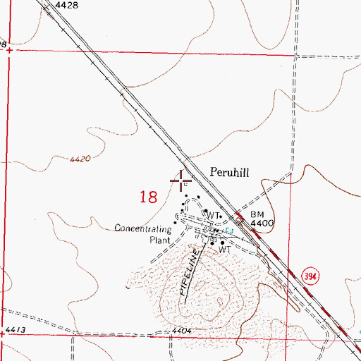 Topographic Map of 10082 Water Well, NM