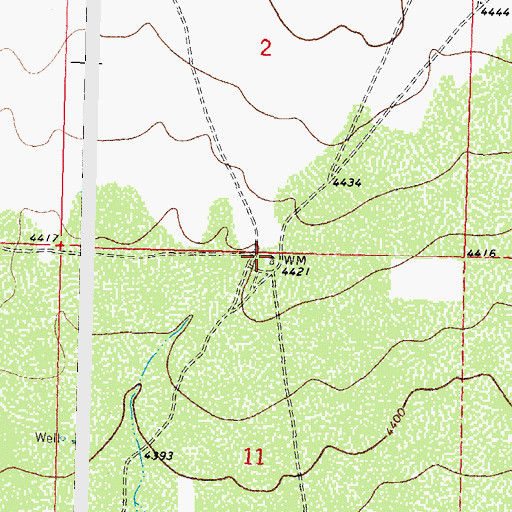 Topographic Map of 00086 Water Well, NM
