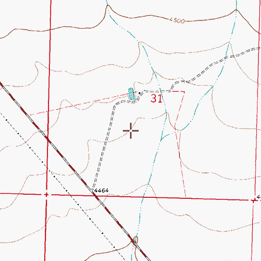 Topographic Map of 10034 Water Well, NM