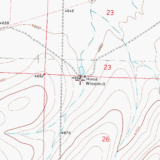 Topographic Map of Number 1205 Water Well, NM