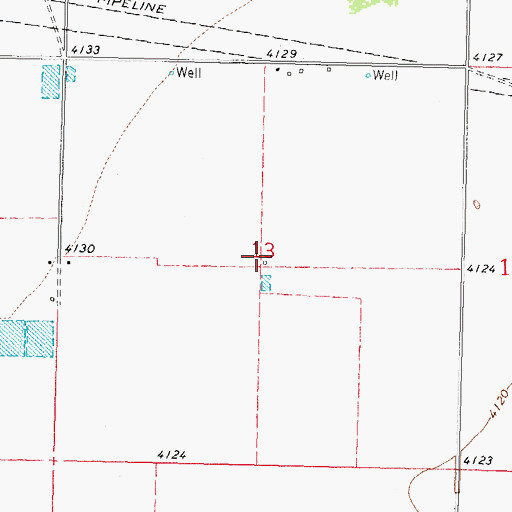 Topographic Map of 00303 Water Well, NM