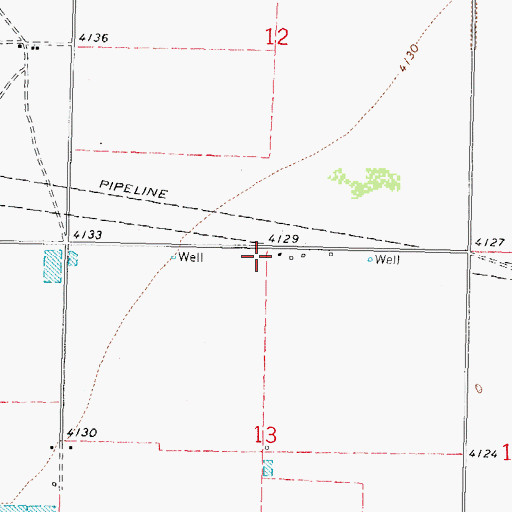 Topographic Map of 00302 Water Well, NM