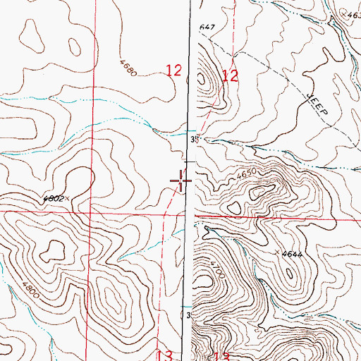 Topographic Map of 01216 Water Well, NM