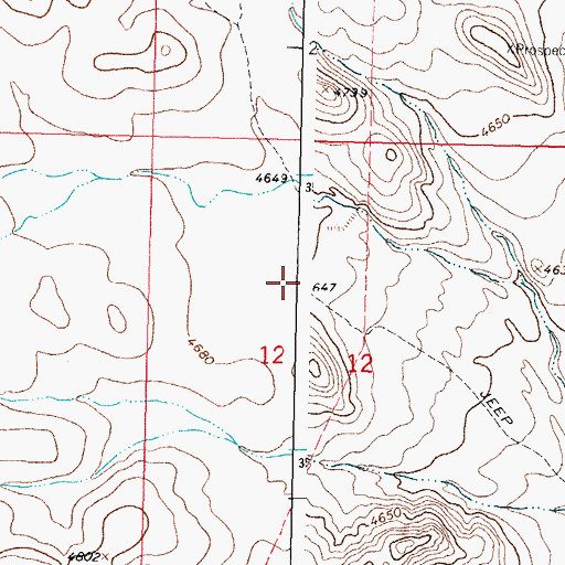 Topographic Map of Number 1228 Water Well, NM