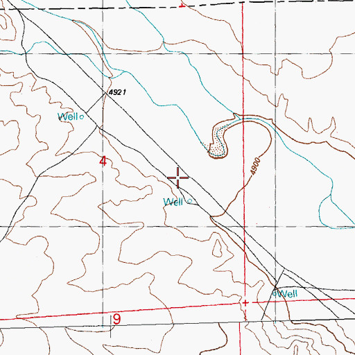 Topographic Map of 01318 Water Well, NM