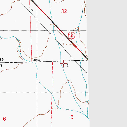 Topographic Map of 01293 Water Well, NM